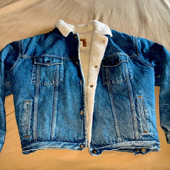Vintage Gap Denim Sherpa Jacket - Picture 1 of 6